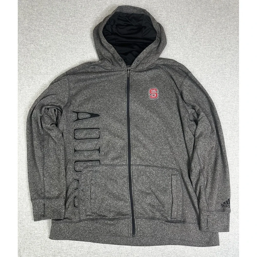 NC State Wolfpack‎ Hoodie Jacket Mens 3XL NCAA Football Music City Bowl Adidas